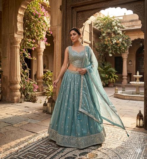 Naisha K 807 Crush Lehengha choli wholesale market in Hyderabad